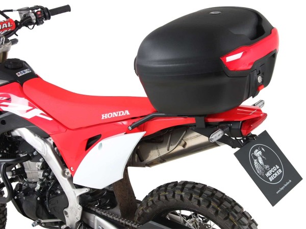 Topkofferdrager zwart incl. Journey Topcases 40 zwart voor Honda CRF 450 L (19-21)