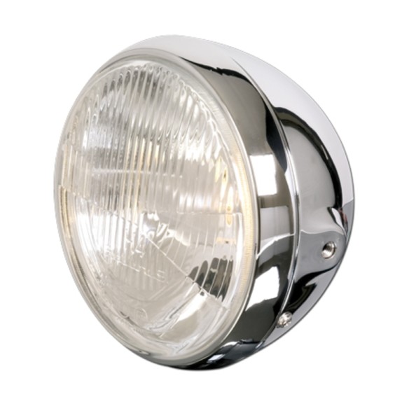 HIGHSIDER smart 7 inch koplamp Britse stijl chroom E-gekeurd (1pc)