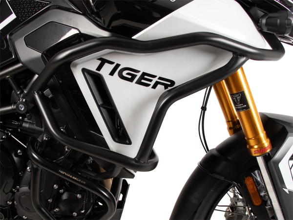 Tankbeschermbeugel "Solid" zwart voor Triumph Tiger 900 GT / Pro (24-) Hepco & Becker