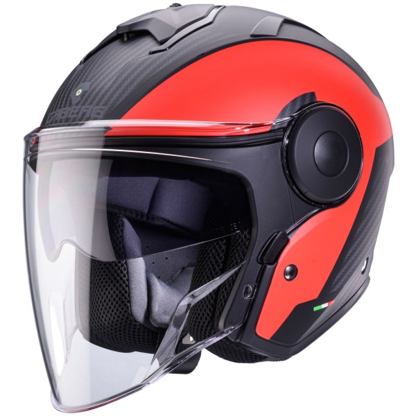 Caberg helm Soho Milano zwart/rood