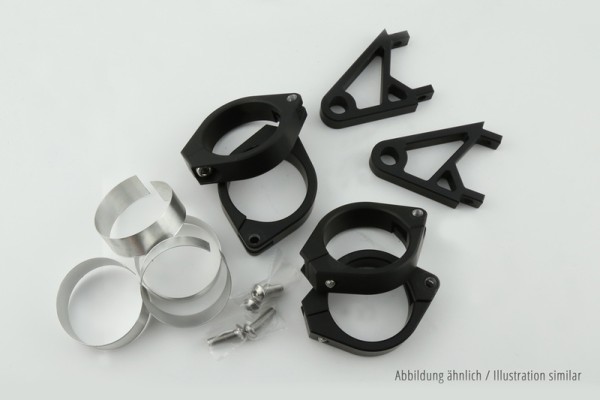 HIGHSIDER pro XS lamphouder zwart set, Voor 38-41 mm Ø