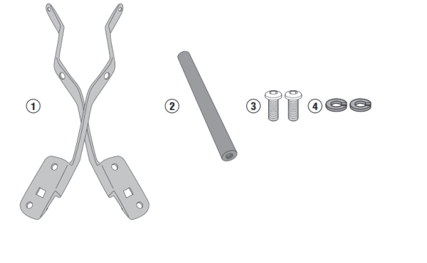 Universele smartphone/navi houder voor BMW F 900 XR (Bj.20-) Givi