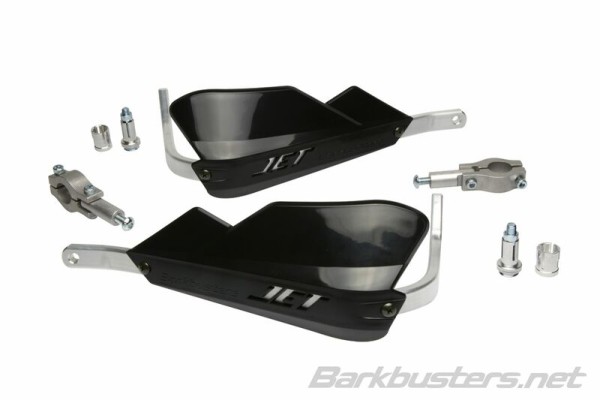 Barkbusters Jet handbeschermer tweepuntsbevestiging recht Ø22mm zwart