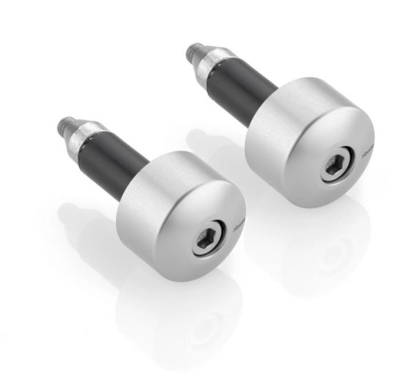 Stuurbalansgewichten RIZOMA links & rechts voor Vespa, zilver geanodiseerd