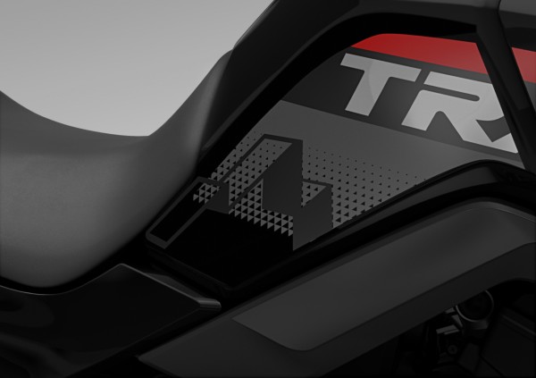 Zijtankbeschermers zwart voor Honda XL 750 Transalp (25-) Origineel