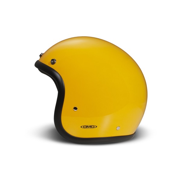 DMD Jet Helm Retro, geel, glanzend, geel, glasvezel, ECE 22.06