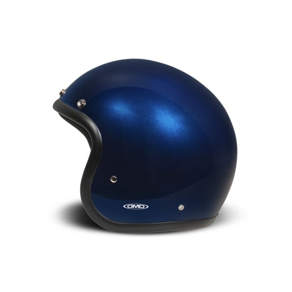 DMD Jet Helm Retro, blauw, glitter, diepblauw, glasvezel, ECE 22.06