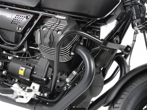 Motorbeschermer zwart voor V 9 Bobber (My.16-) / Bobber Sport (My.19-) Hepco & Becker