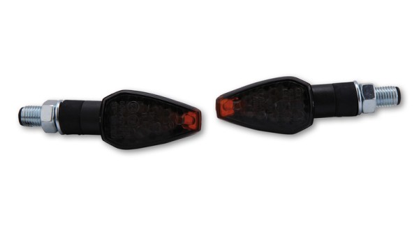 HIGHSIDER Smart Peak LED-indicatorbehuizing zwart / lens rookgrijs (paar), voor & achter