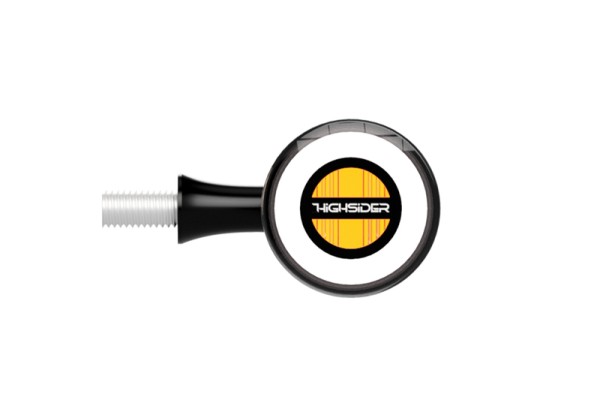 HIGHSIDER pro Rocket Bullet LED richtingaanwijzer/positielicht zwart/getint 2in1, E-keurmerk (paar)