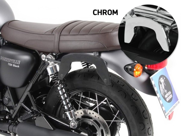 C-Bow zakhouder chroom voor Triumph Bonneville T100 (17-) Hepco & Becker