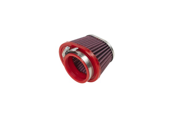 BMC Universal-Sportluftfilter Konisch, 55 mm Durchmesser, 70 mm Länge, zentral, Chromkappe