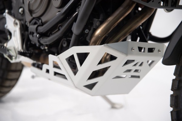 Motorbeschermplaat zilver voor Yamaha Ténéré 700 (19-24)