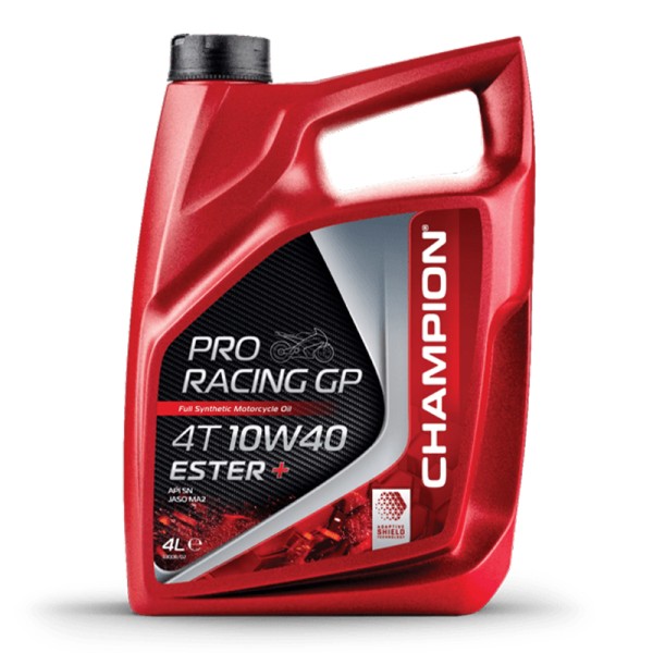 CHAMPION® Proracing GP 4T 10W-40 ESTER + Volsynthetische motorolie - 4 liter
