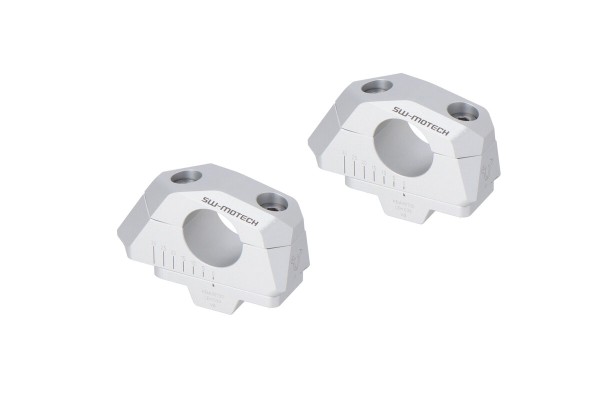 SW-Motech Variabele stuurverplaatsing, zilver voor Ø 28 mm stuur, H=28 mm voor Honda XL 750 Transalp - SW Motech