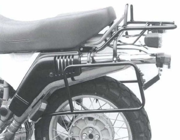 Buisvormig bagagerek Topkoffer drager zwart voor BMW R 65 G/S (87-92)/R 80 G/S (80-87) Hepco & Becker