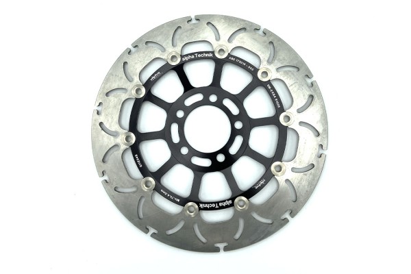 alpha Technik Bremsscheibe Omega-Design ABD33, vorne für Kawasaki ZX6R, ZX9R Ninja