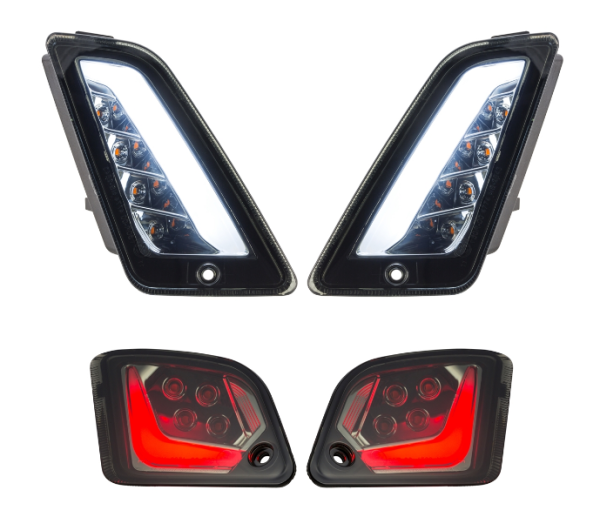 Richtingaanwijzerset voor & achter voor Vespa GTS/GTS Super/GTV 125-300cc ('14-), getint