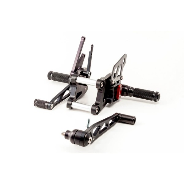 LSL 2Slide-Rastenanlage für Honda CBR1000RR, -2007, schwarz-rot