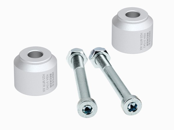 Stuurverhoger H=25 mm zilver voor BMW G 310 R (16-) Hepco & Becker