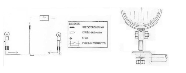 Twinlight extra koplampset (grootlicht) chroom voor Honda VTX 1800 (01-06) Hepco & Becker