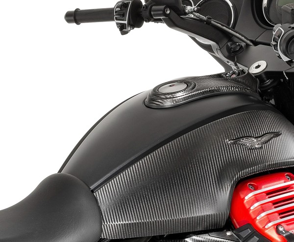 Koolstof tankafdekking voor Moto Guzzi MGX 21