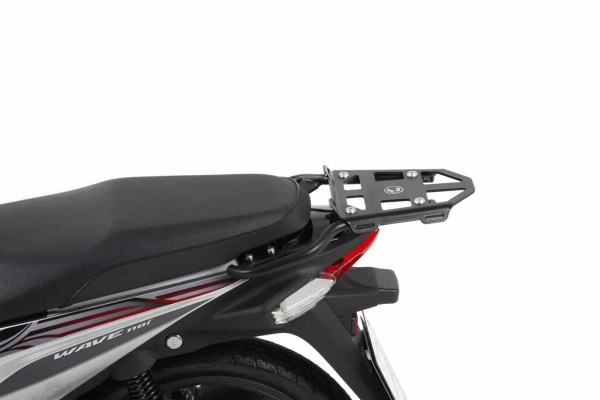 Minirack zachte bagagedrager achter zwart voor Honda AFS 110i Wave (12-16) Hepco & Becker