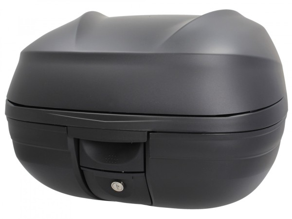 Topkoffer Kit (incl. montageplaat), 37 l, zwart mat voor Piaggio MP3 125 / 300 / Sport HPE