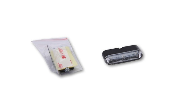 HIGHSIDER slim LED parkeerlicht zwart Tri-LED, met houder en zelfklevende folie, 12V (1pc)