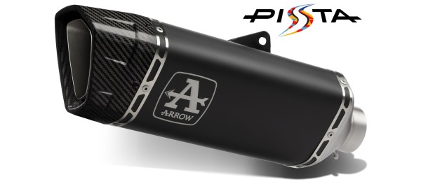 ARROW PISTA Slip-On Aluminium zwart voor KTM 990 RC R (25-)