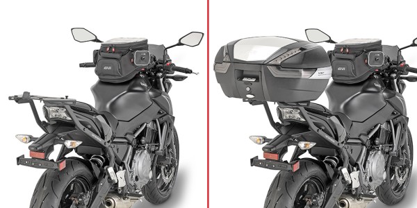 Topkofferdrager voor Monokey / Monolock koffer voor Kawasaki Z 650 (Bj.17-) Givi
