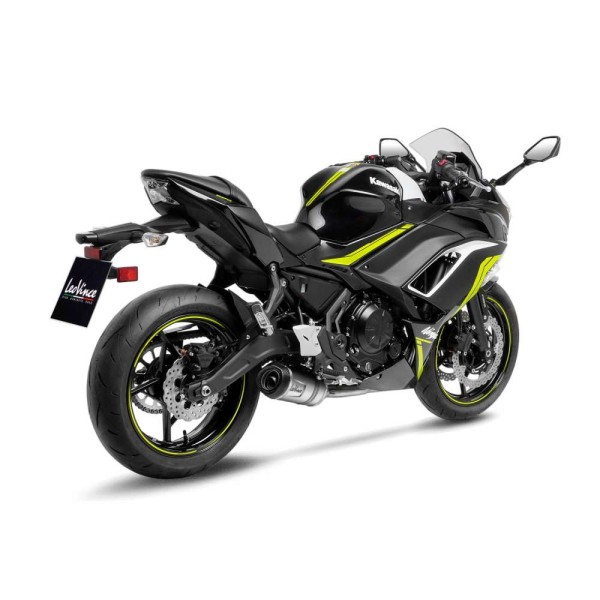 LeoVince compleet systeem LV One Evo voor Kawasaki Ninja /Versys /Z 650, zilver, E-approval