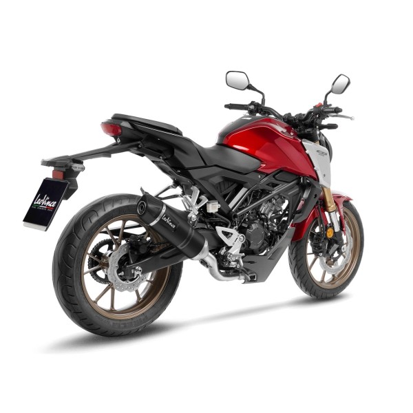 LeoVince compleet systeem LV One Evo voor Honda CB 125 R Neo Sports Cafe, zwart, E-approval