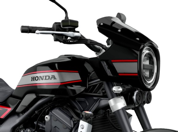 Koplampmasker zwart/rood voor Honda CB 1000 F (26-) Origineel