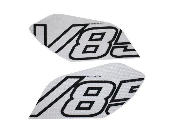 Zijtankbeschermers wit voor Moto Guzzi V85 TT (24-)