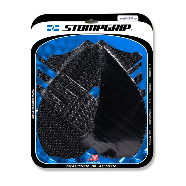 Stompgrip zwart Volcano voor Kawasaki ZZR 1400 (2006-2011)
