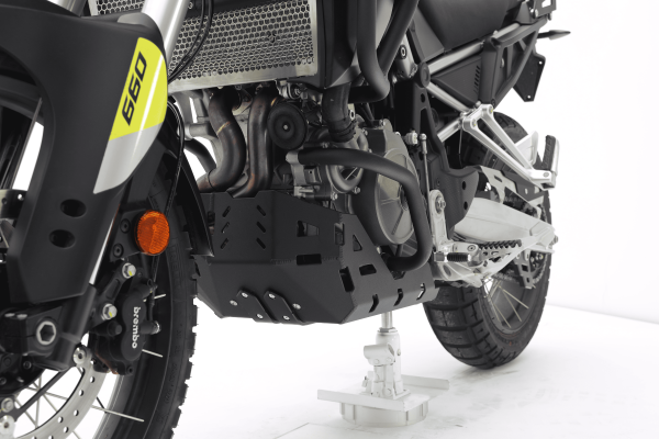 Aluminium motorbeschermer zwart voor Aprilia Tuareg 660