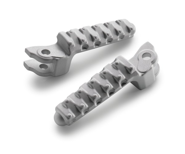 KTM voetsteunenset zilver voor Duke 125 / 390 (Bj.17-)