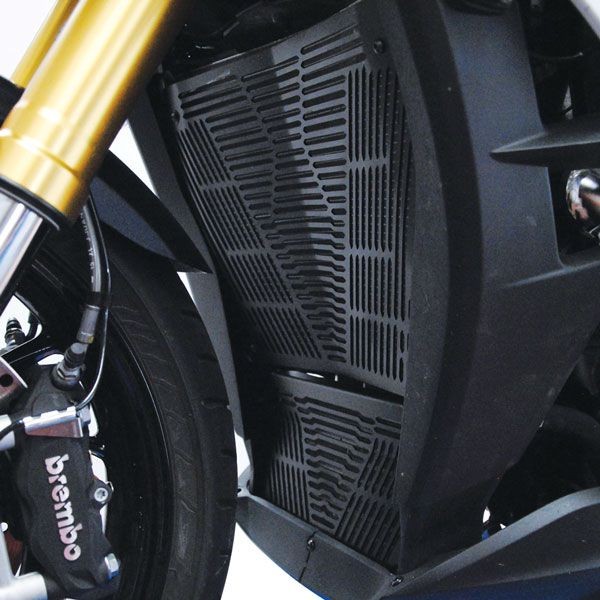 Radiateurbeschermer voor BMW R 1200 S 1000 XR (15-19), aluminium, zwart