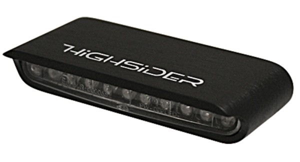 HIGHSIDER pro Stripe LED knipperlichten zwart/transparant E-goedgekeurd (paar)