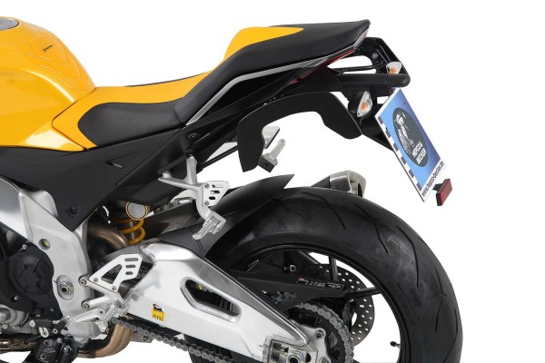C-Bow zijdrager zwart voor Aprilia Tuono V4 R (11-14) / Tuono V4 1100 RR (15-20) Hepco & Becker
