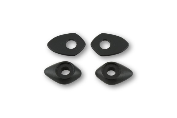 HIGHSIDER smart montageplaten Indy Spacer Zwart Voor diverse Ducati