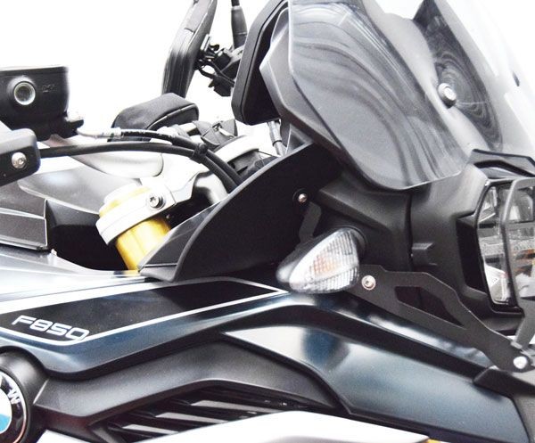 Spoiler voor BMW F 850 GS (18-21), bovenkant, zwart mat