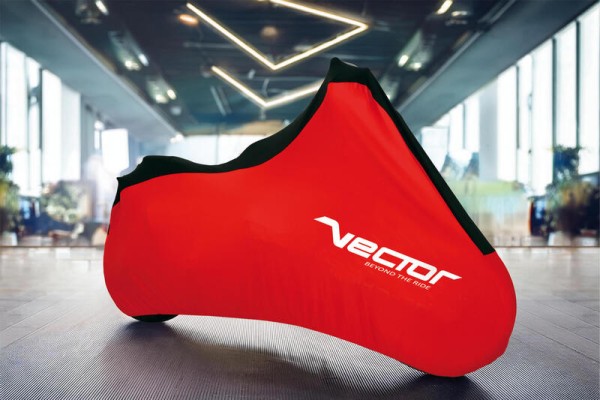 VECTOR Stretch binnenhoes voor motor/scooter - Rood - XL