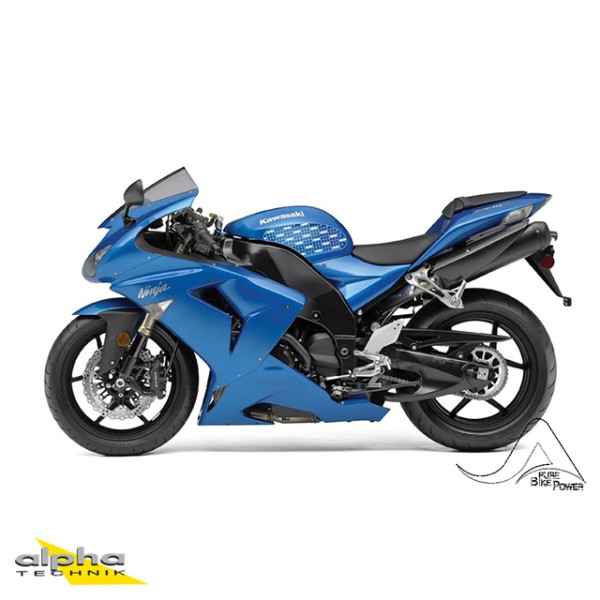 Stompgrip schwarz, Volcano, für Kawasaki ZX10R Ninja, 2004-2007