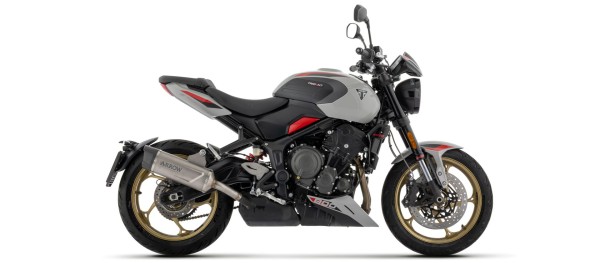 ARROW uitlaat INDY RACE EVO titanium met carbon eindkap voor Triumph Trident 800 (26-)