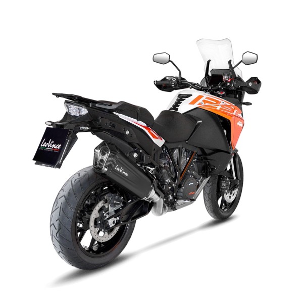 LeoVince uitlaatsysteem LV-12 voor KTM Adventure /Duke, zwart, slip on, Euro4, E-certificaat