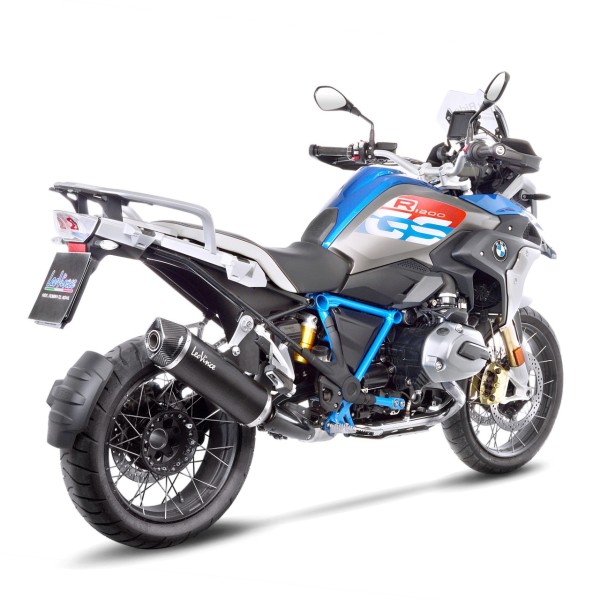 LeoVince uitlaatsysteem SBK Nero voor BMW R 1200 GS /Adventure, zwart, slip on, Euro4, E-certificaat