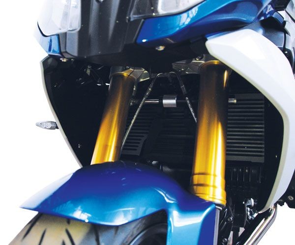 Radiateurbeschermer voor BMW R 1200 RS (15-18) /R 1250 RS (19-), aluminium, zwart