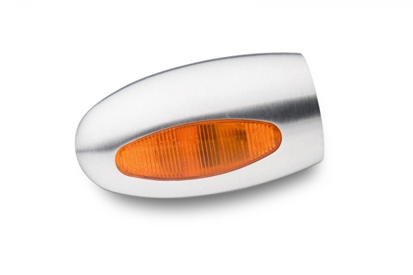 Kellermann vervangingsbasiseenheid, aluminium, BL 1000 geel, halogeen, zilver satijn afwerking